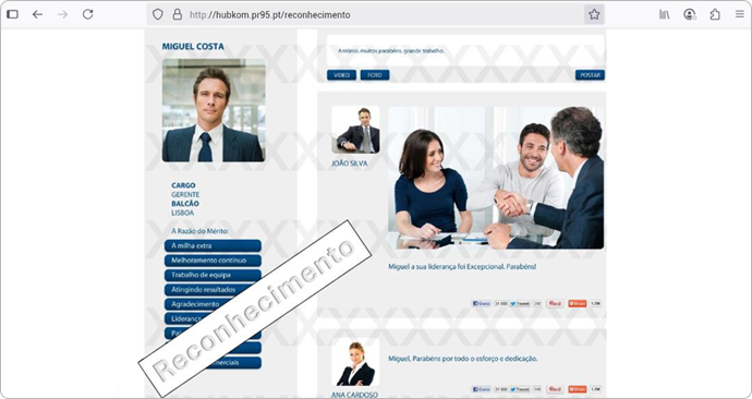 Hubkom - rede social interna para empresas